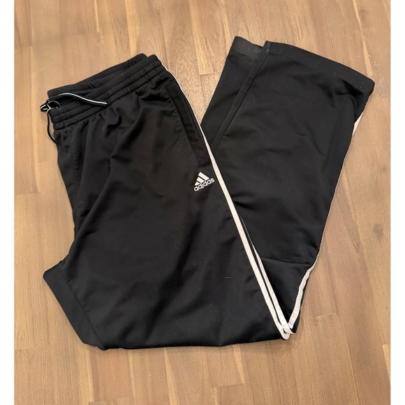 Adidas Mens Black Track Pants Athletic Training Joggers XL - Picture 1 of 4